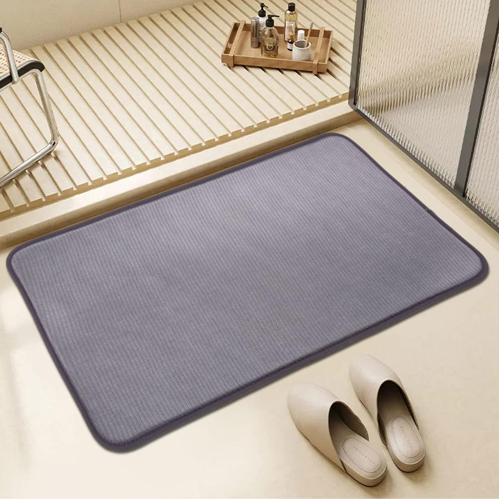 Cool na sinulid solid bath mat
