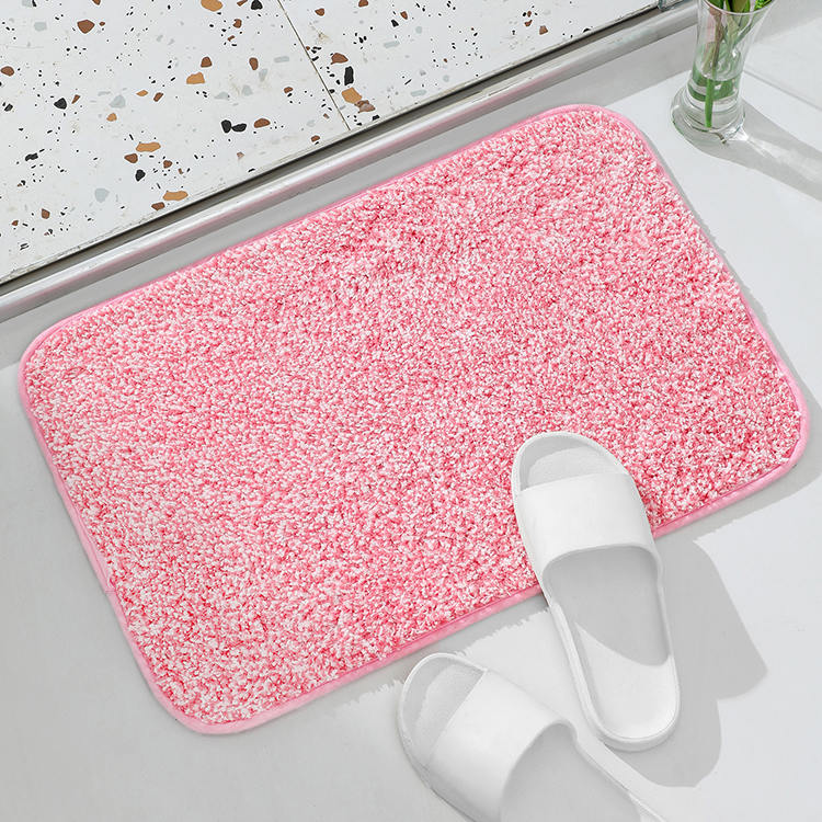 Snowflake velvet bath mat