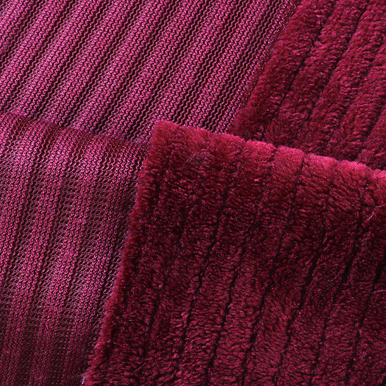 I -drop ang tela ng flannel na velvet