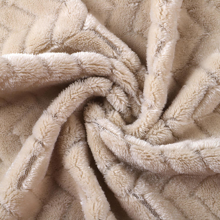 Jacquard Flannel Velvet Tela